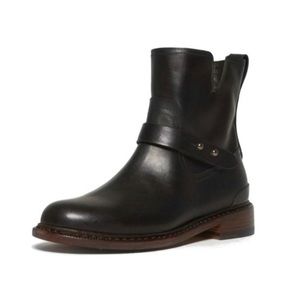 RAG & BONE Black Leather Moto Boots Size 40 (US 10) made small